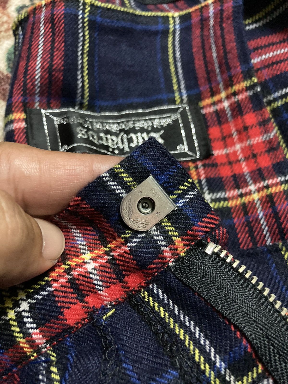 Japanese Brand × Seditionaries RICHARDS Red Tartan Plaid Mod Punk Rock Zip Bondage Pant Size 25" / US 0 / IT 36 - 15 Thumbnail