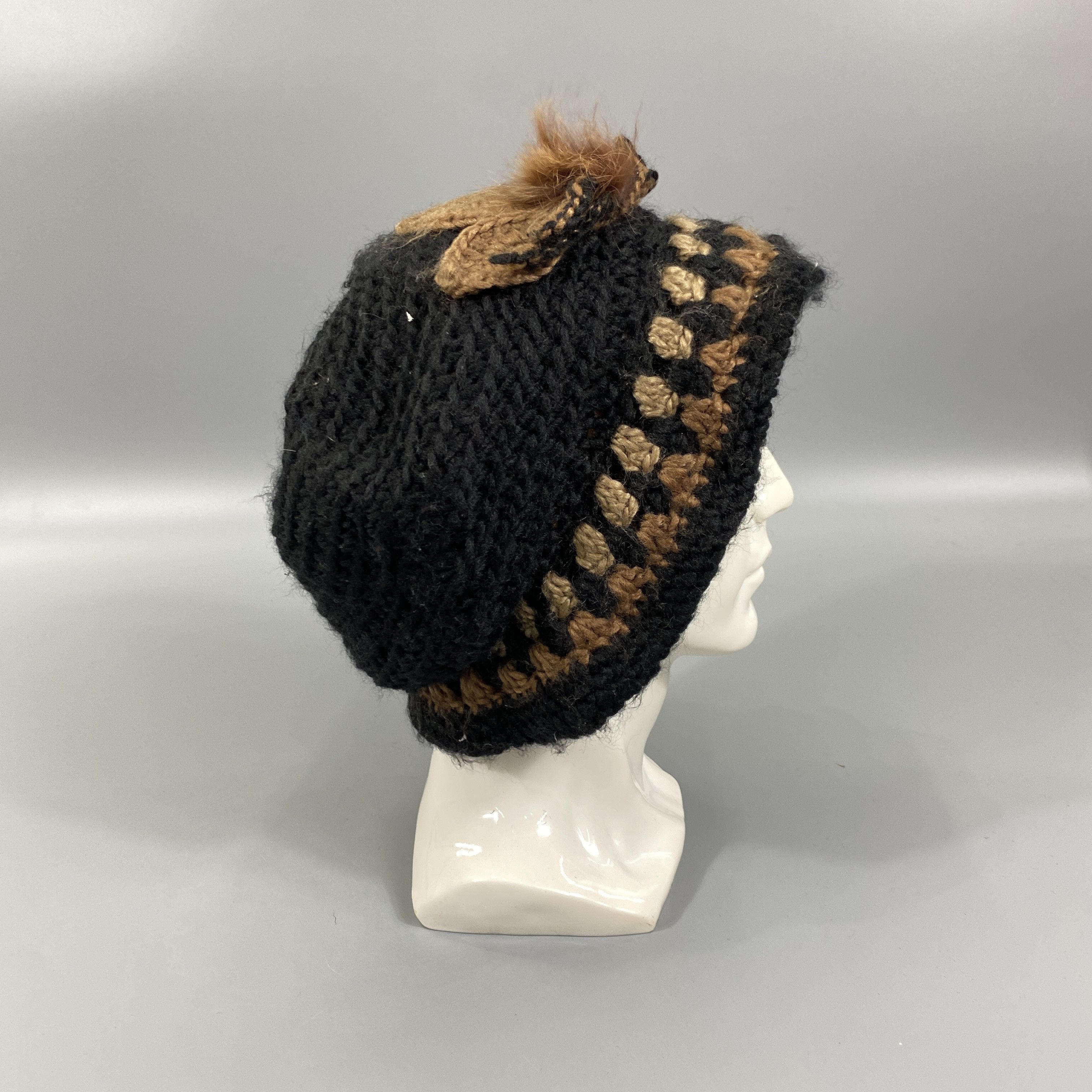Japanese Brand Cloche Beanie Hat With Flowers -BN908 Size ONE SIZE - 3 Thumbnail