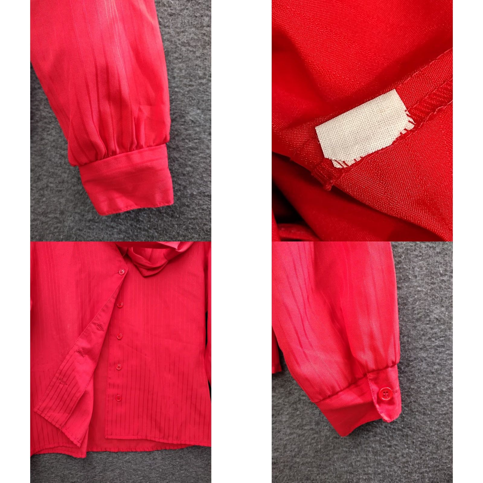 Vintage Unbranded Women's Red Tie Neck Blouse Size M Size M / US 6-8 / IT 42-44 - 8 Thumbnail