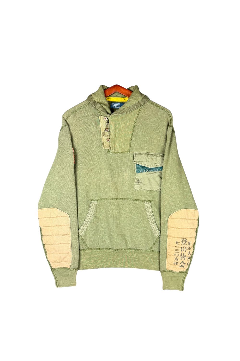 Polo Ralph Lauren 2005 Polo Ralph Lauren Expedition Himalayan Patchwork Hoodie Size US M / EU 48-50 / 2 - 1 Thumbnail