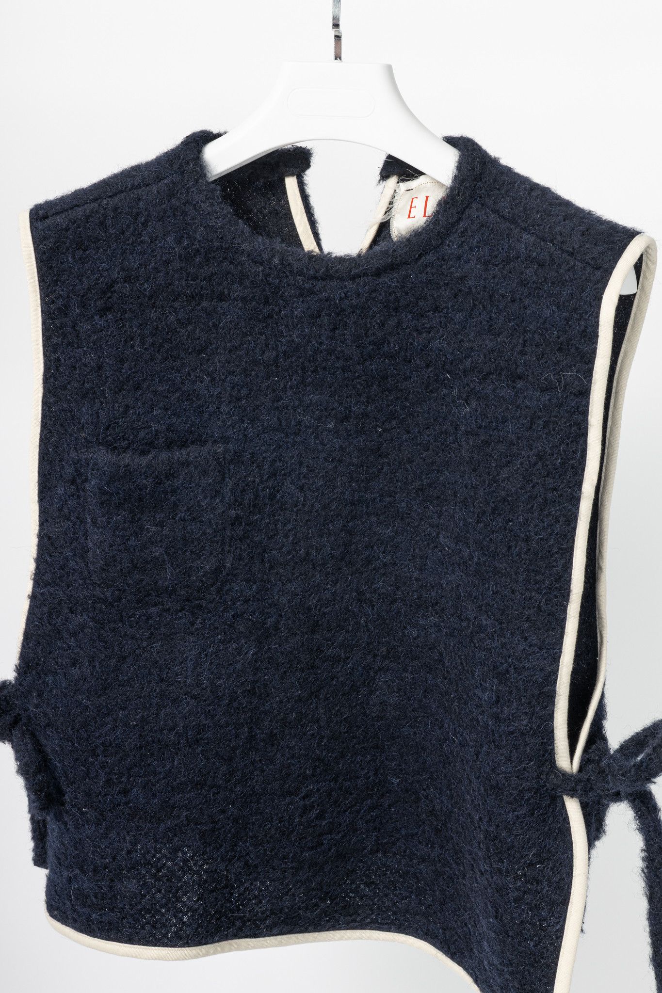 Other Eleph Fuzz Navy Side-Tie Wool Vest Size XS / US 0-2 / IT 36-38 - 3 Thumbnail