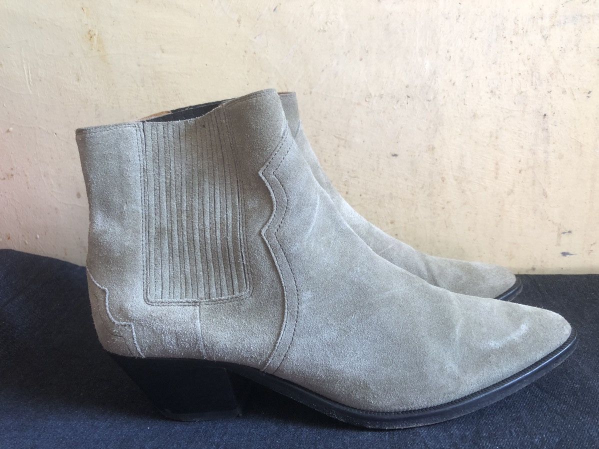 Isabel Marant Isabel Marant Chelsea Boot Green Suede Leather Size 40 Size US 10 / IT 40 - 2 Thumbnail