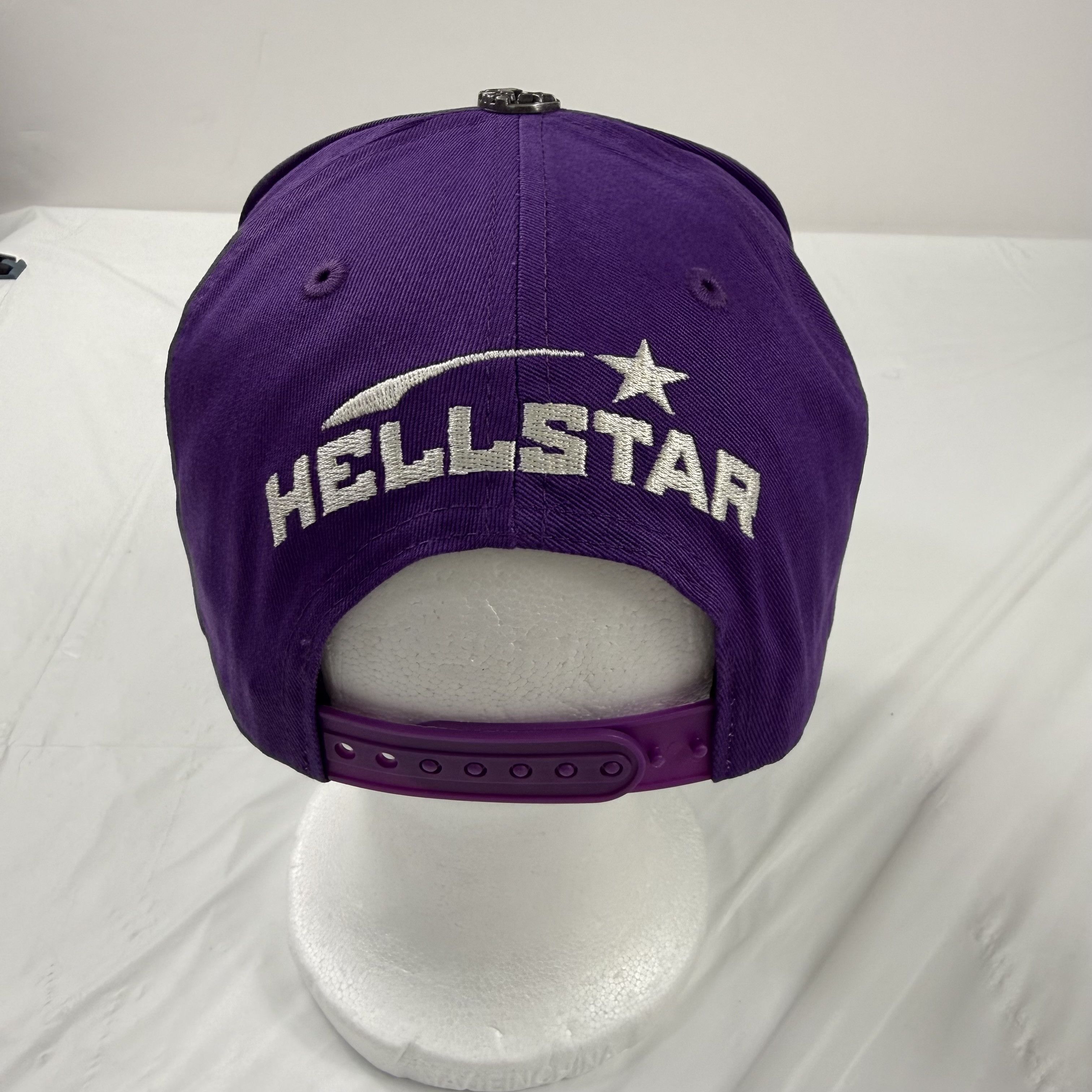 HELLSTAR Hellstar Records Purple Flame Head Star Snapback Adjustable Size ONE SIZE - 4 Thumbnail