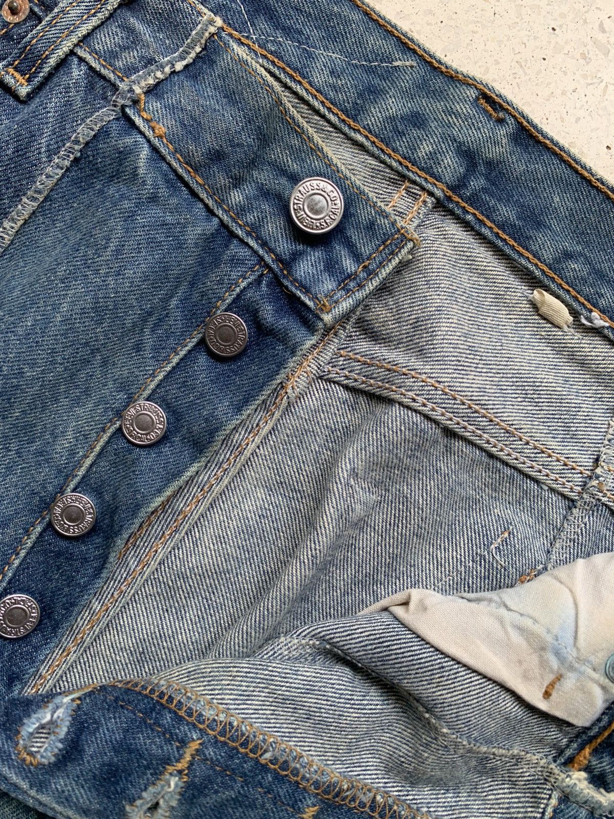 Takahiromiyashita The Soloist. Rebuild reconstructed denim pants Size US 32 / EU 48 - 6 Thumbnail