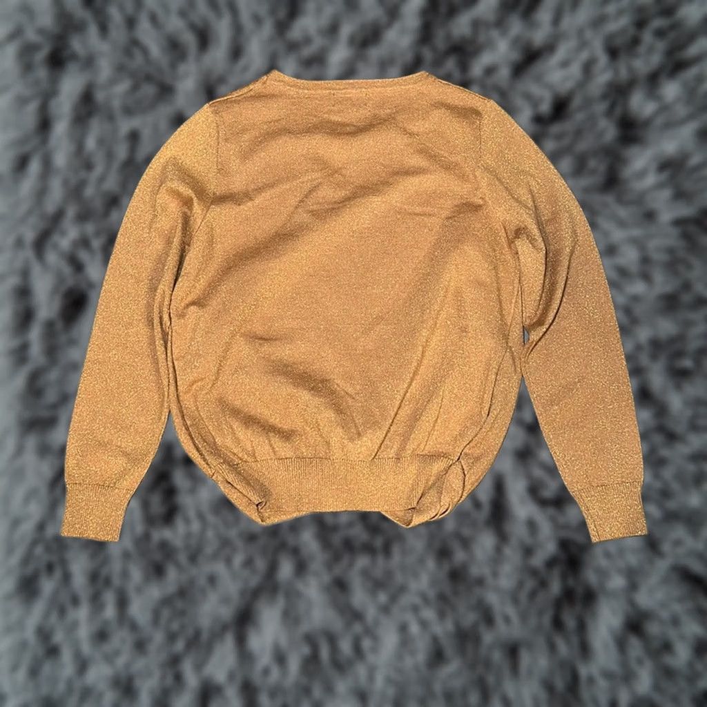 Vintage Molly Bracken La Maison Twist Hem Sweater Top Blouse Gold L Womens Size L / US 10 / IT 46 - 1 Thumbnail