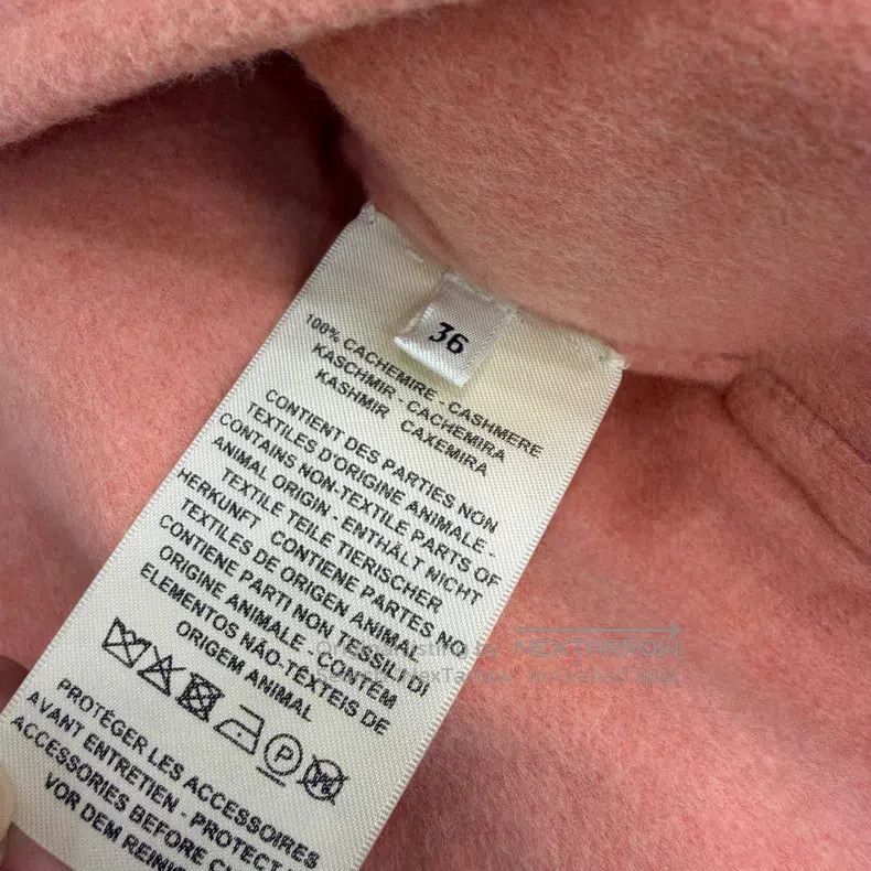 Hermes Hermes Orange-pink cashmere belted mid-length coat Size XS / US 0-2 / IT 36-38 - 5 Thumbnail