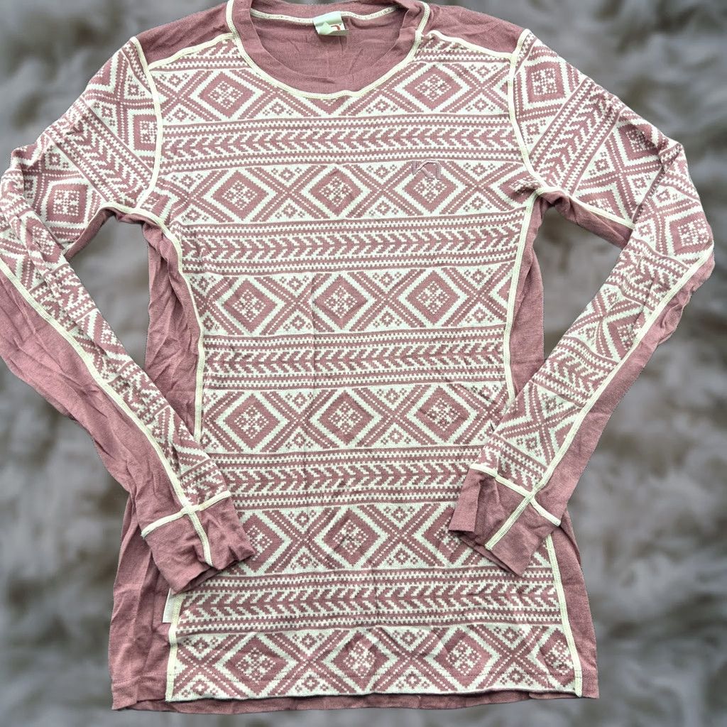 Vintage Kari Traa Womens Base Layer Shirt Large Merino Wool Blend Outdoor Ski Thermo Shirt Size L / US 10 / IT 46 - 1 Thumbnail