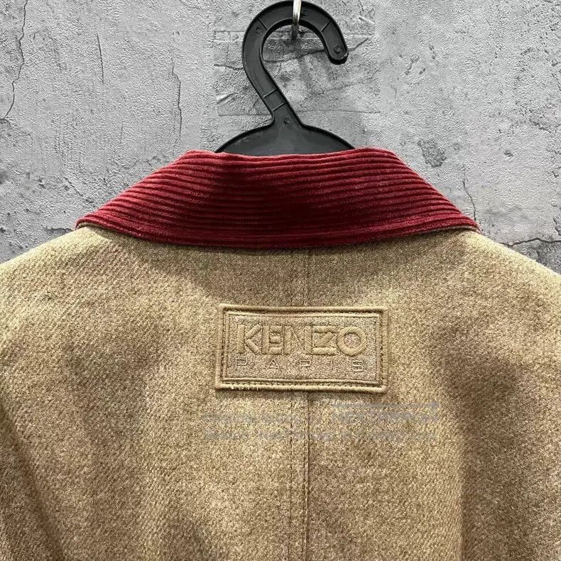 Kenzo Kenzo Badge patch collar jacket - light brown Size US M / EU 48-50 / 2 - 5 Thumbnail