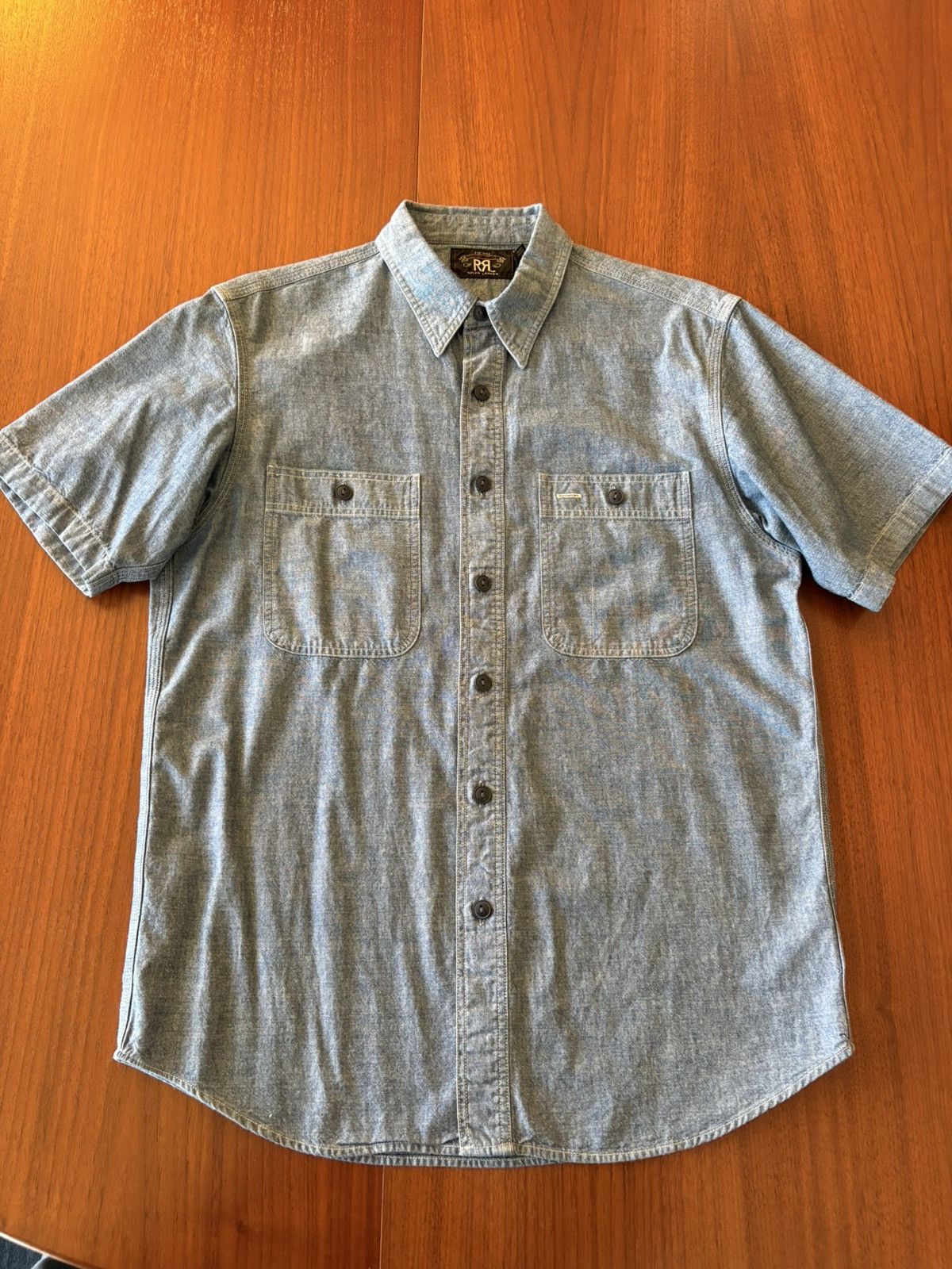 RRL Ralph Lauren RRL DOUBLE RL RALPH LAUREN CHAMBRAY SHIRT SMALL Size US S / EU 44-46 / 1 - 1 Thumbnail