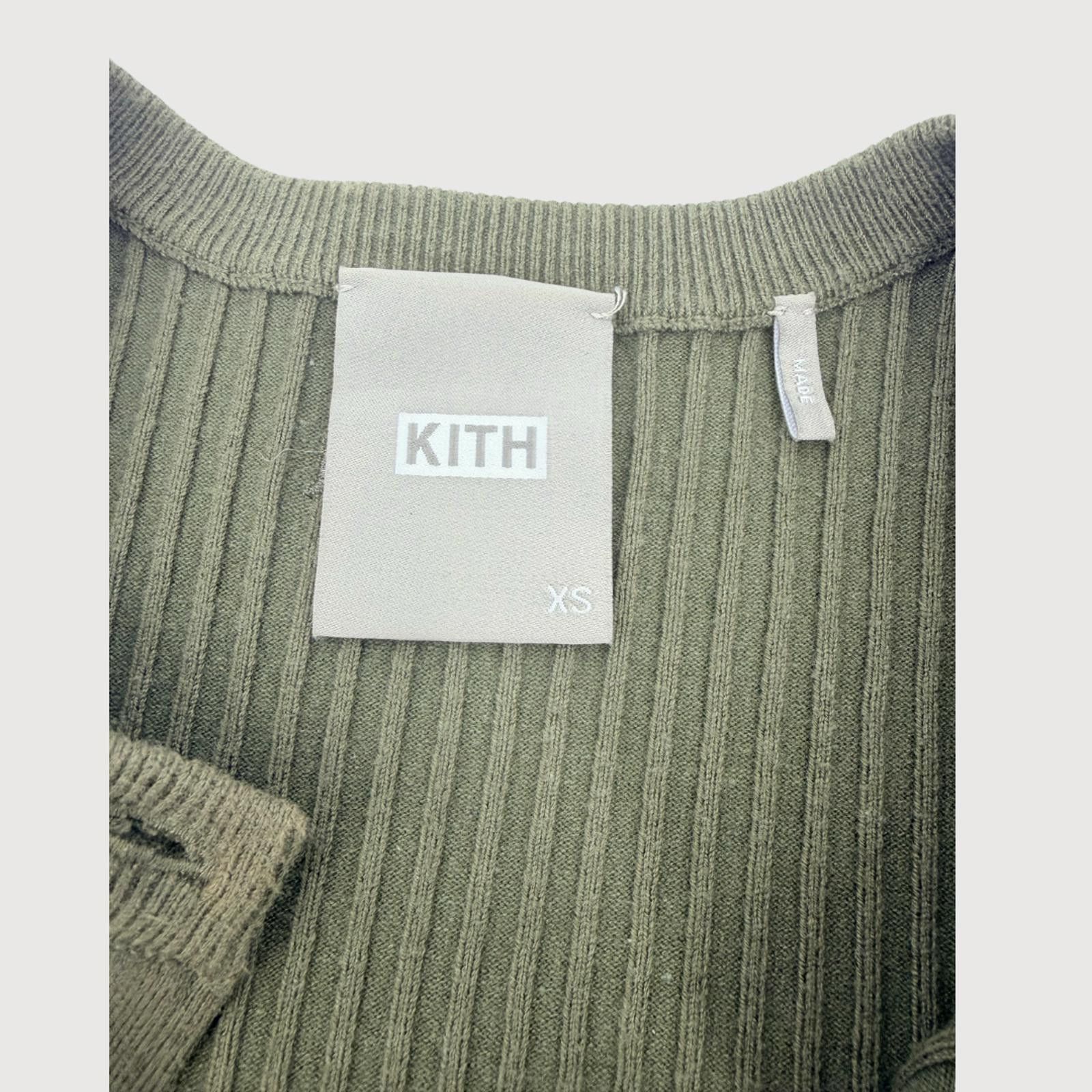 Kith Kith Cropped Ribbed Cardigan Olive XS Size XS / US 0-2 / IT 36-38 - 4 Thumbnail