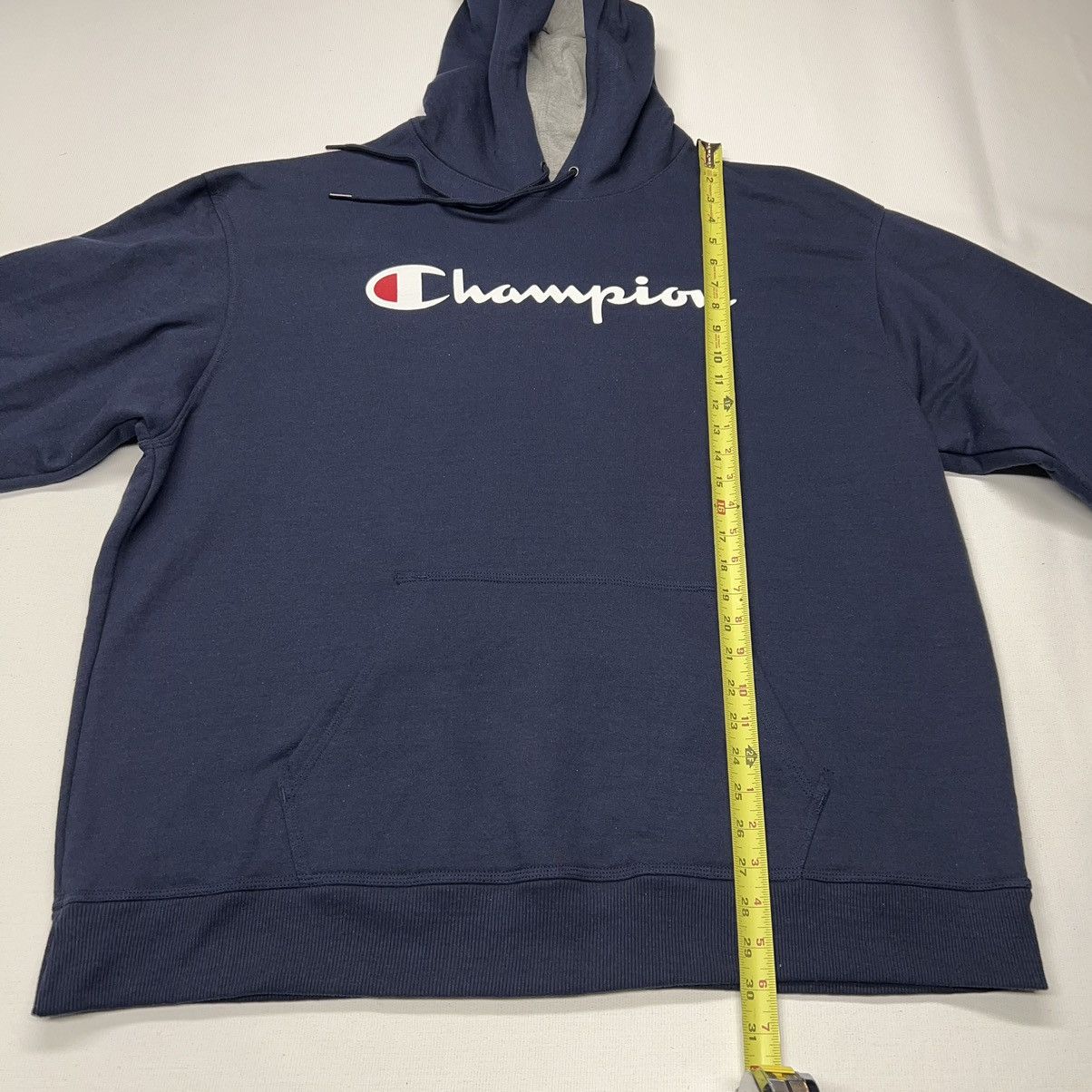 Champion NEW Champion Hoodie Sweatshirt Blue Logo Pocket Sweater Size US XXL / EU 58 / 5 - 16 Thumbnail