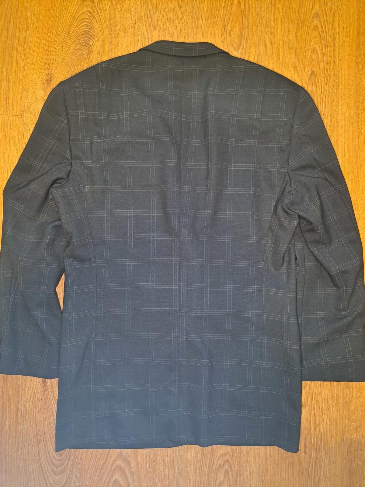 Giorgio Armani Giorgio Armani Collezioni Sport Coat 44L Gray Windowpane Size 44L - 12 Thumbnail
