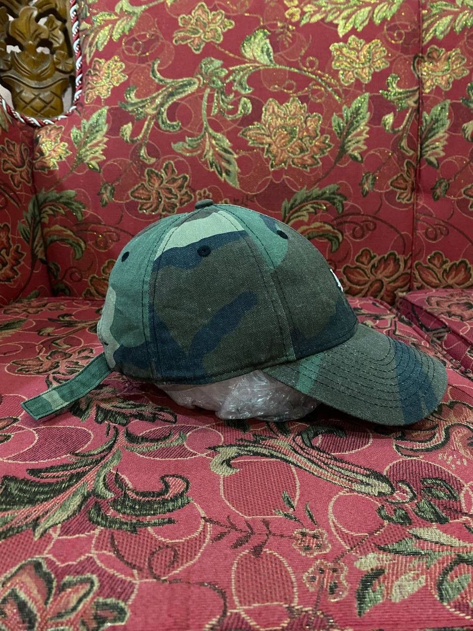 MLB × New Era Vintage Y2K New Era La Camouflage Trucker Cap Size ONE SIZE - 4 Thumbnail