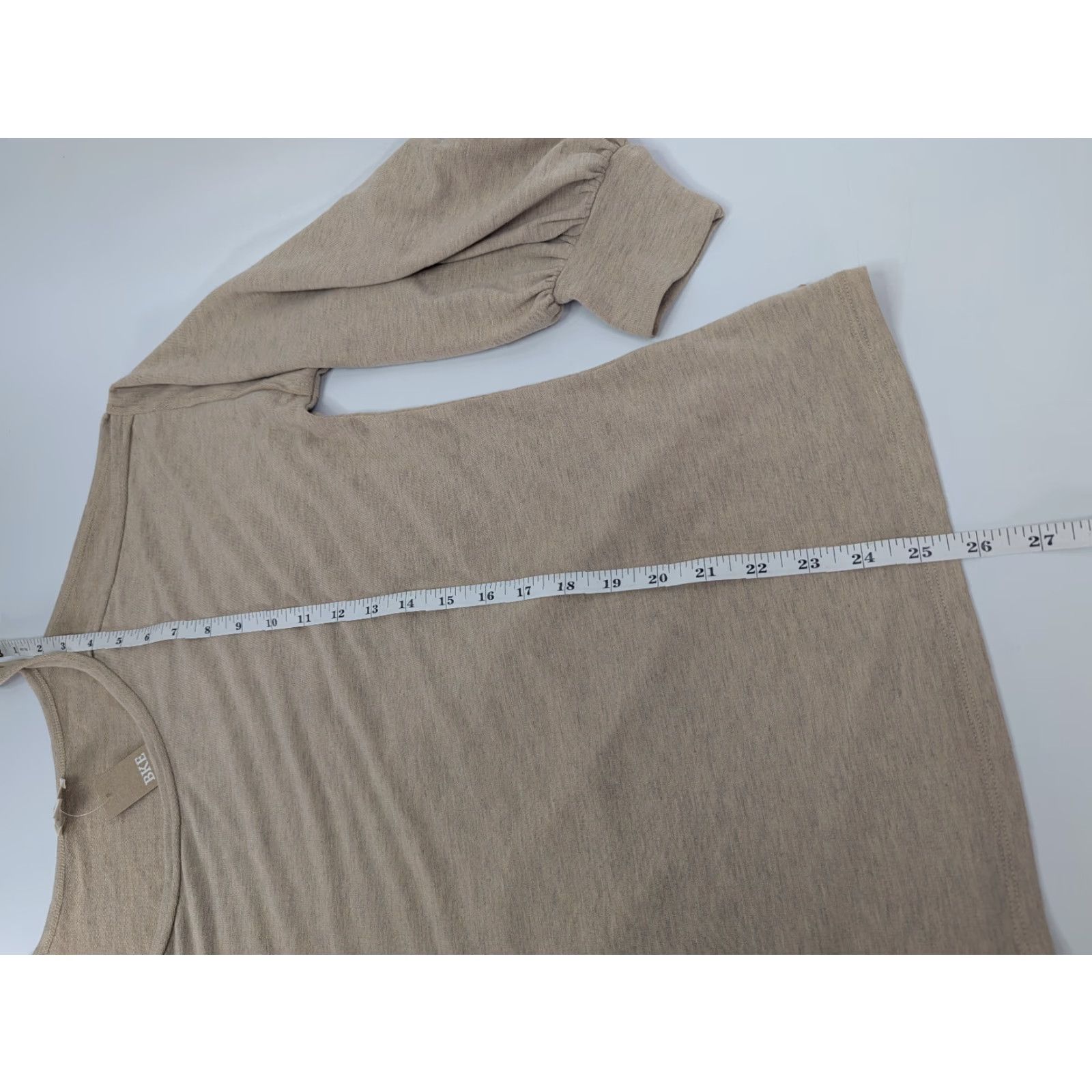 Vintage Buckle Blouse Shirt Women S Buckle Oatmeal Cold Shoulder Long Sleeve Pullover Beige Size S NWT Size S / US 4 / IT 40 - 4 Thumbnail