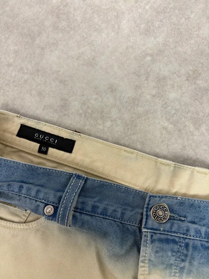 Gucci Gucci White Blue Gradient Slim Denim Jeans Size US 32 / EU 48 - 6 Thumbnail
