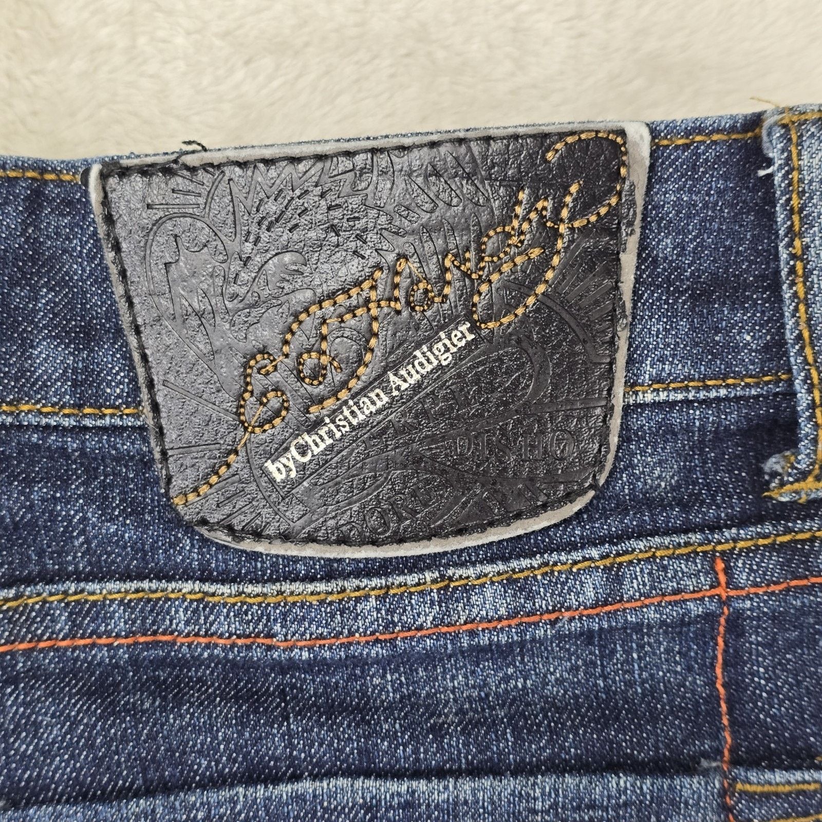 Christian Audigier Ed Hardy Christian Audigier Jeans Womens 31 Fits 34x32 Skull Size 34" / US 12 / IT 48 - 10 Thumbnail