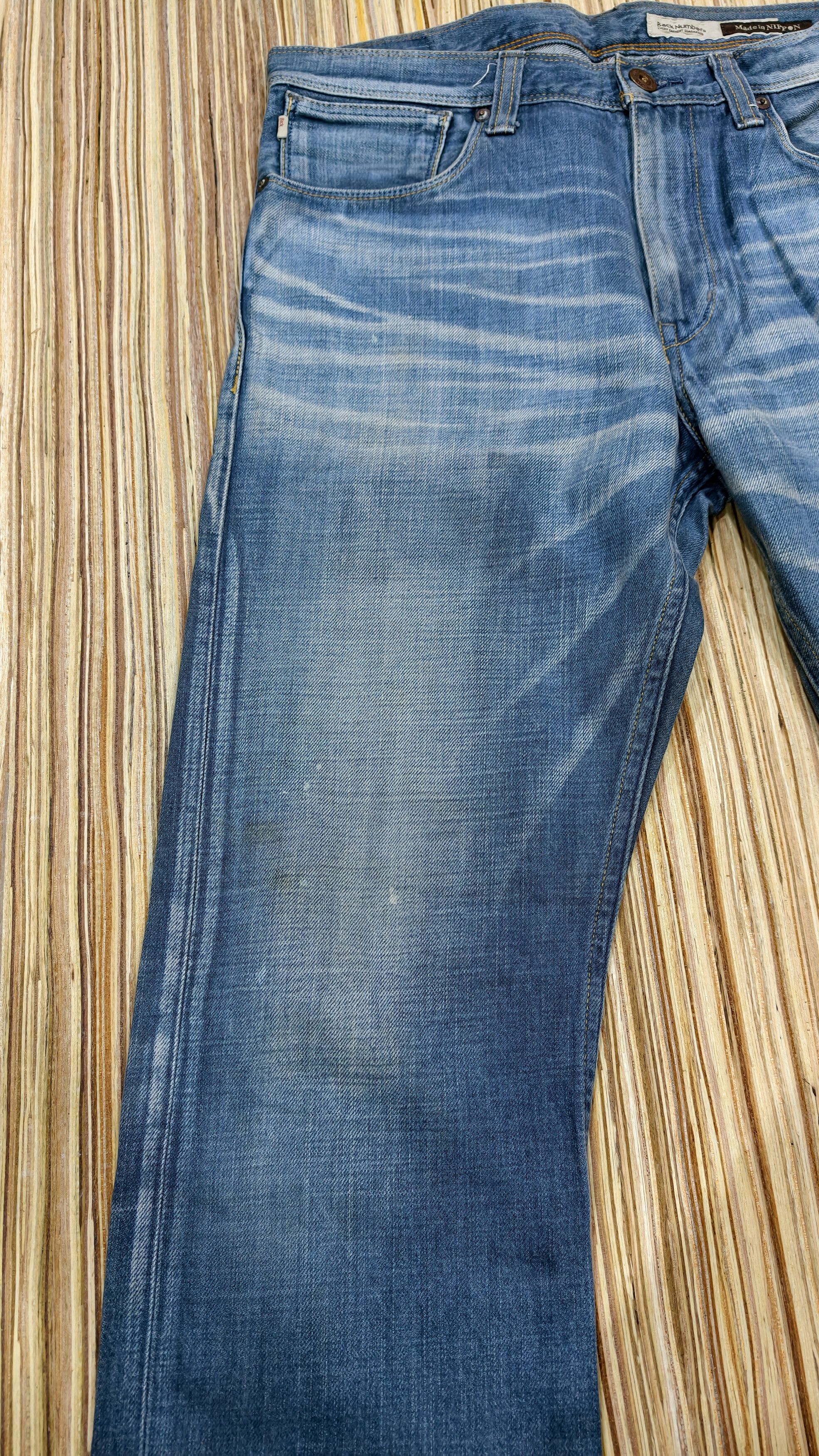 Japanese Brand Flared jeans back number Size US 34 / EU 50 - 3 Thumbnail