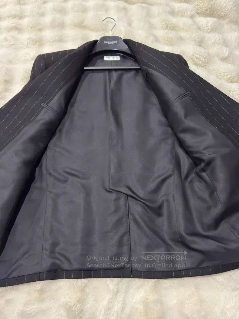 Saint Laurent Paris Saint Laurent Paris Double-breasted Men's Suit Jacket Size US M / EU 48-50 / 2 - 3 Thumbnail