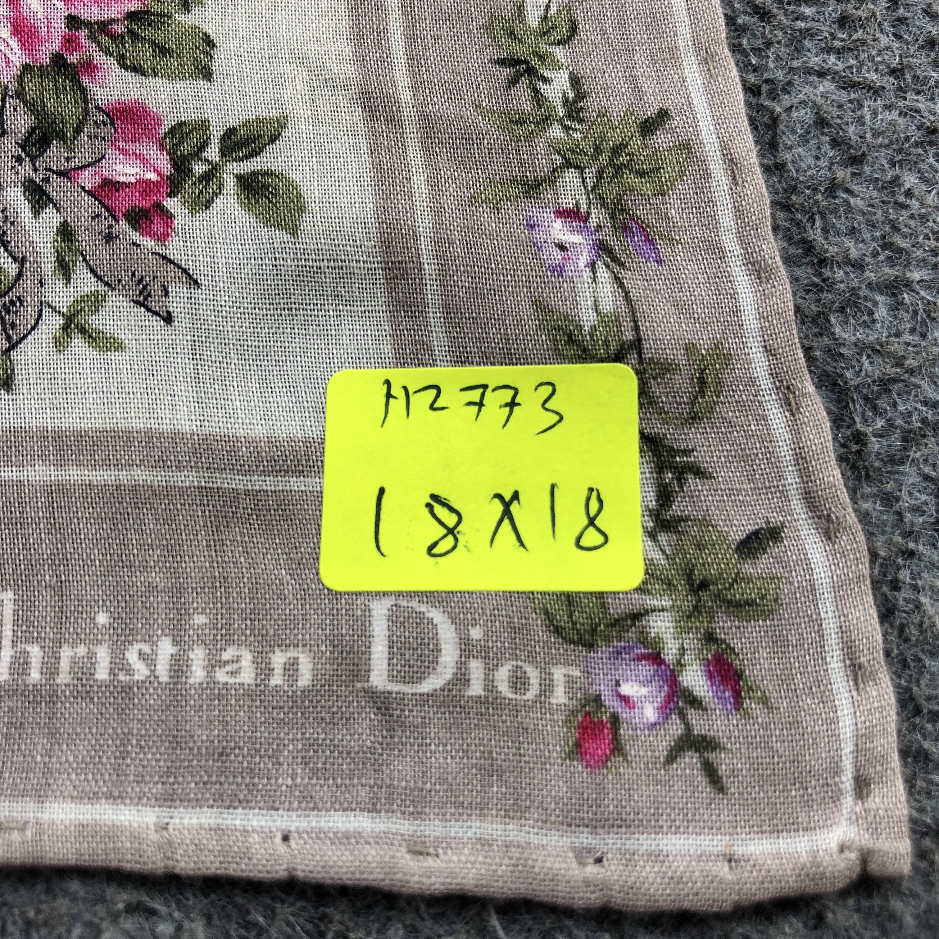 Christian Dior Monsieur Christian Dior Handkerchief Neckerchief Bandana H2773 Size ONE SIZE - 8 Thumbnail