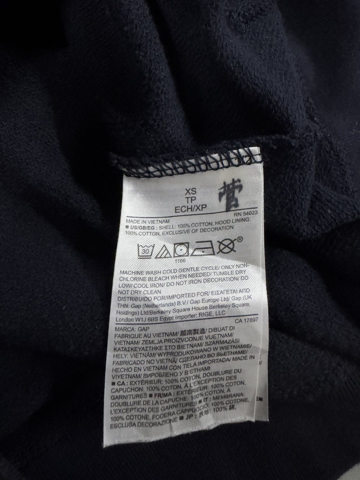 Gap Vintage Gap Sweat Hoodie Navy Size US XS / EU 42 / 0 - 12 Thumbnail