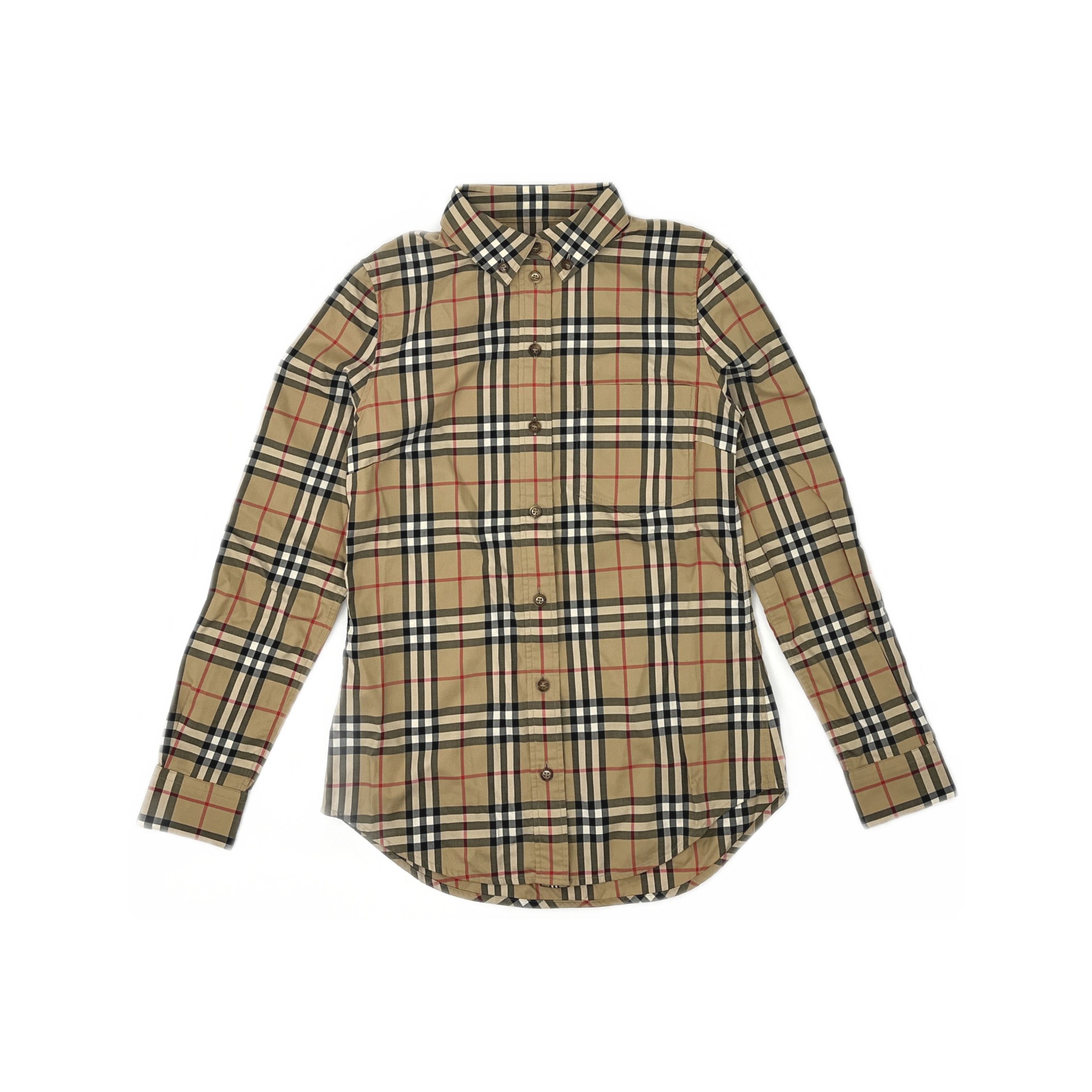 Burberry Burberry Classic Check Button Up Shirt Size 4 Size S / US 4 / IT 40 - 1 Thumbnail