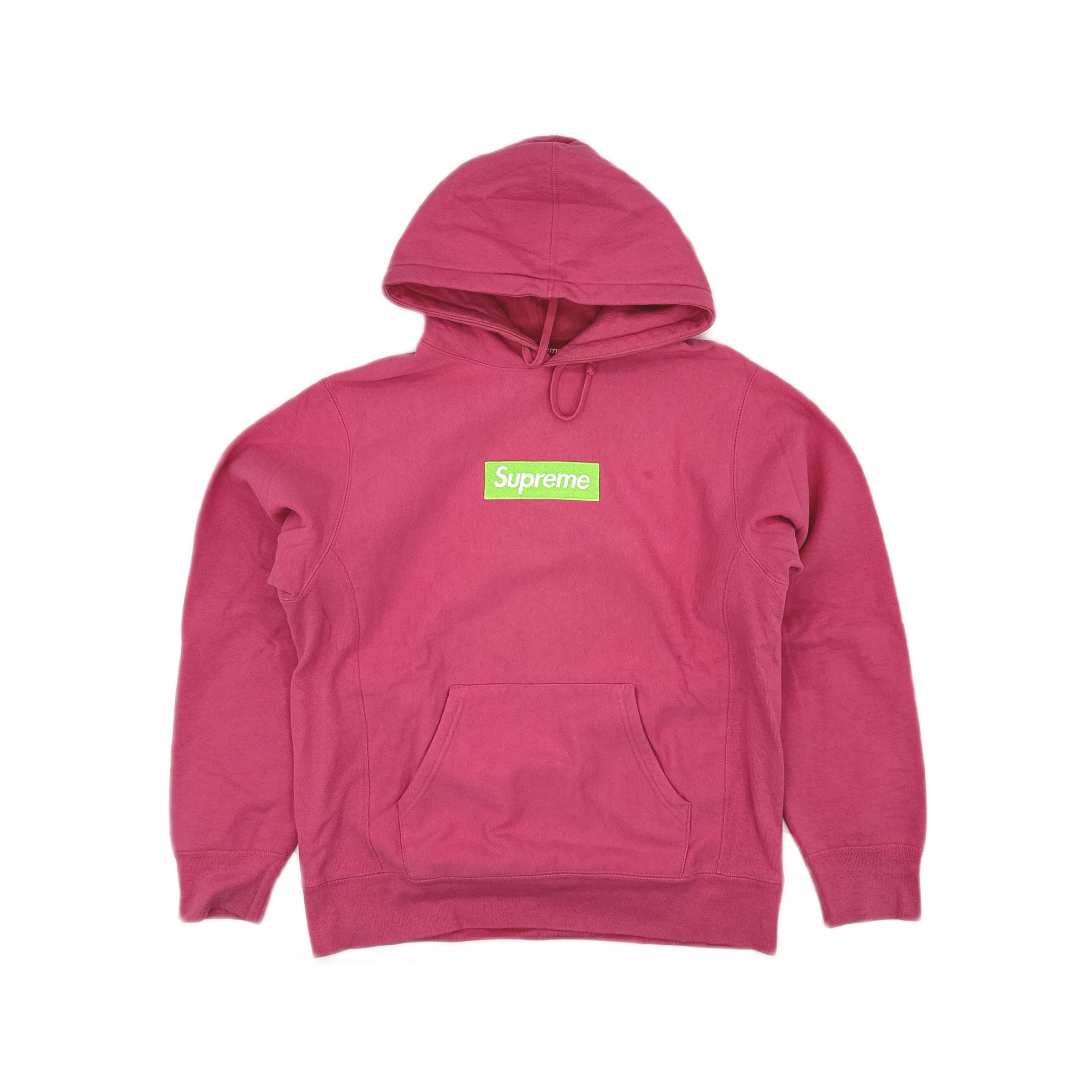 Burberry × Supreme Supreme x Burberry Pink Box Logo Hoodie | Grailed