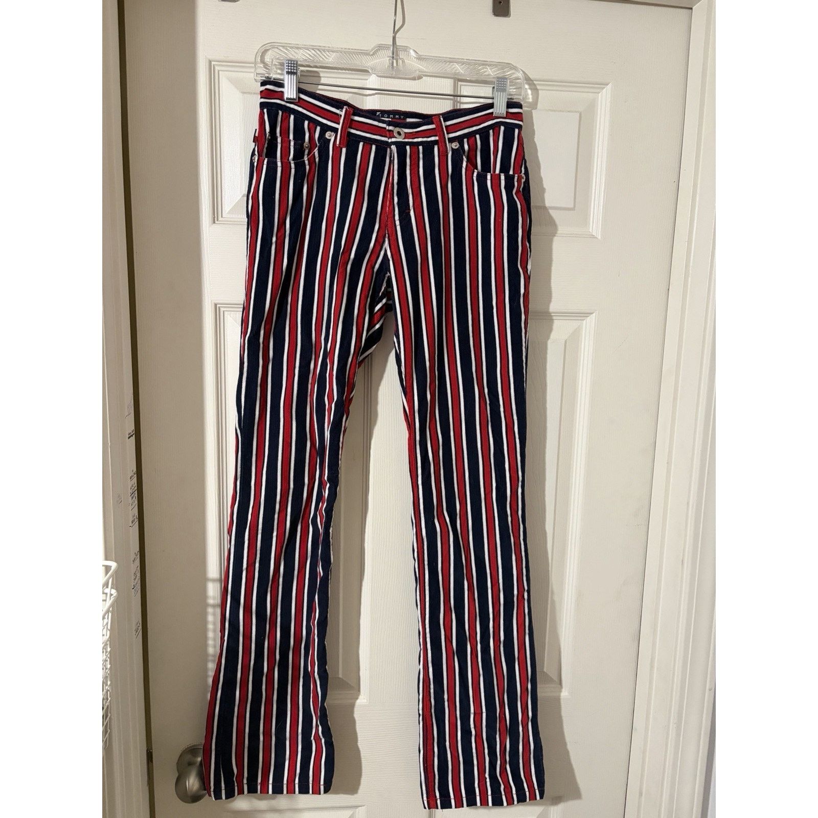 Tommy Hilfiger Vtg/Y2K Tommy Hilfiger Striped Corduroy Women’s Pants Sz 3 Size 29" - 1 Thumbnail