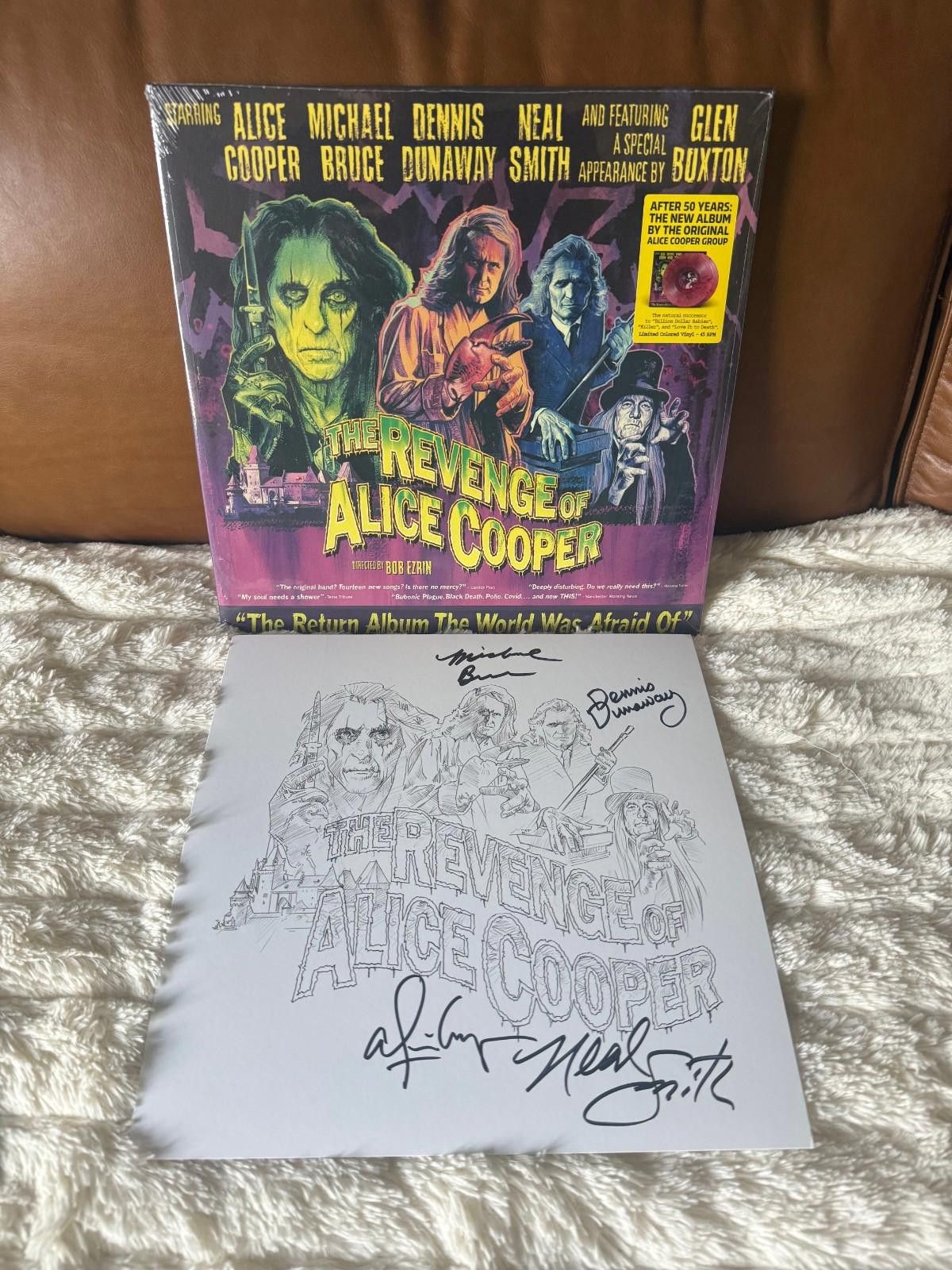 Other The Revenge of Alice Cooper Violet 2LP Autographed In Hand! Size ONE SIZE - 1 Thumbnail