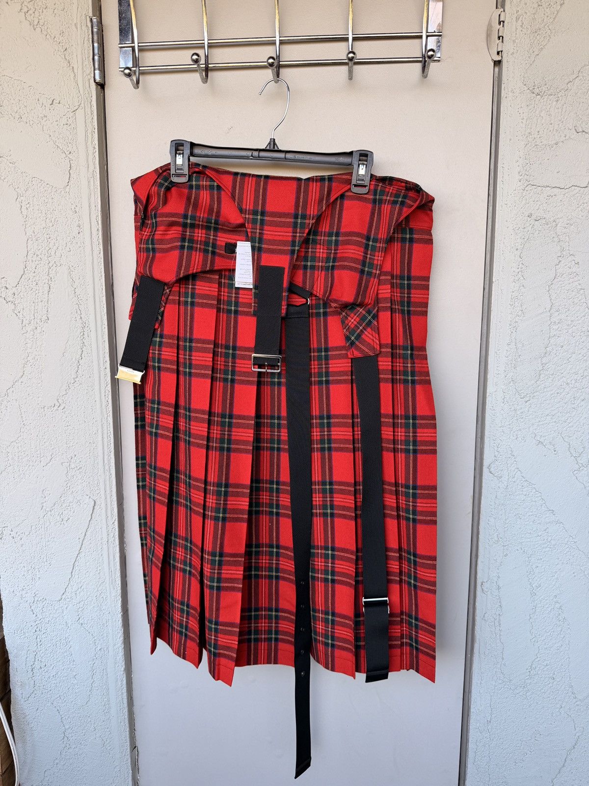 Junya Watanabe Junya Watanabe Comme des Garçons Red Tartan Midi Skirt Size 28" / US 6 / IT 42 - 3 Thumbnail