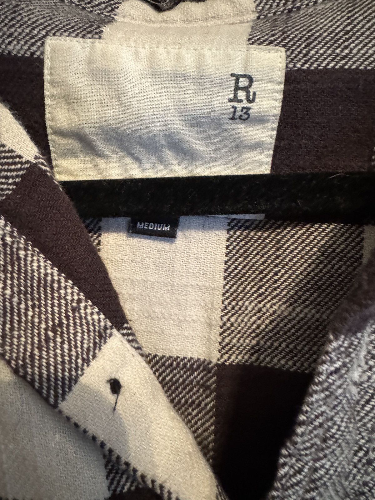 R13 Oversized Sleeve Flannel Size M / US 6-8 / IT 42-44 - 4 Thumbnail