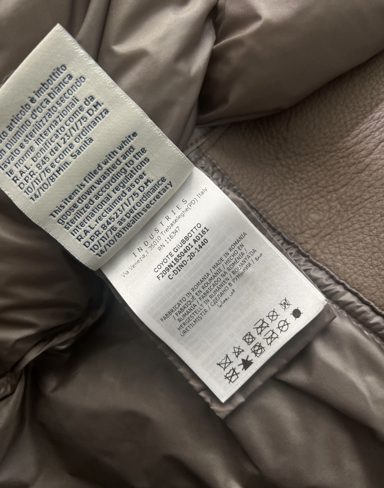 Rick Owens x Moncler gradient-pattern shell-down jacket