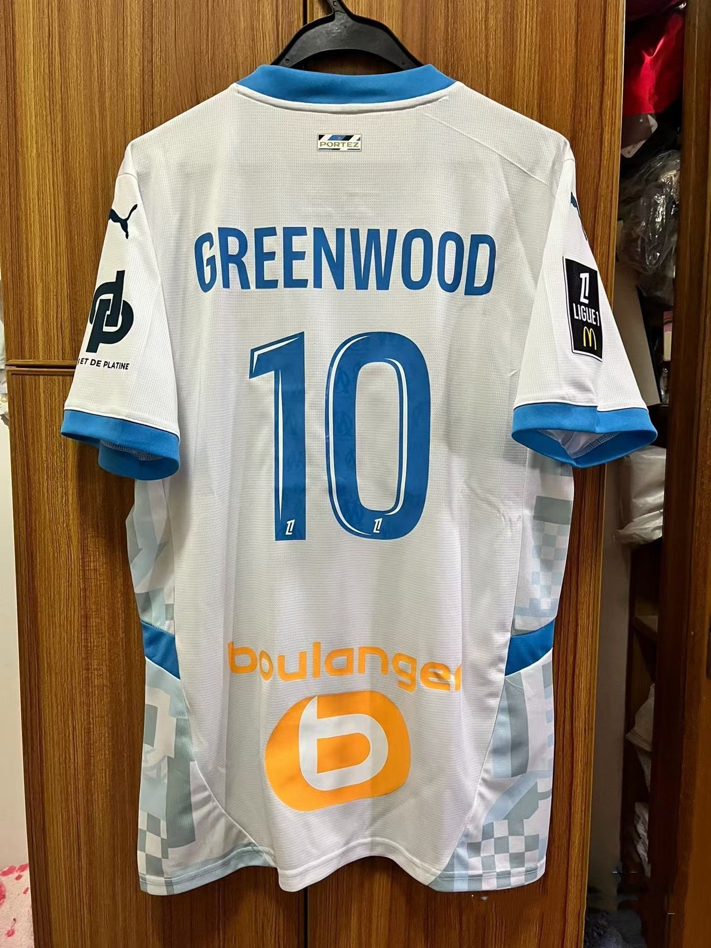 Soccer Jersey 2024 25 Marseille 10 Greenwood Jersey Player Edition ...