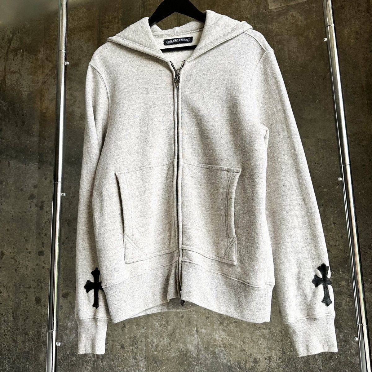 Chrome Hearts Heather Cross Patch Zip Up Hoodie Size US M / EU 48-50 / 2 - 4 Thumbnail