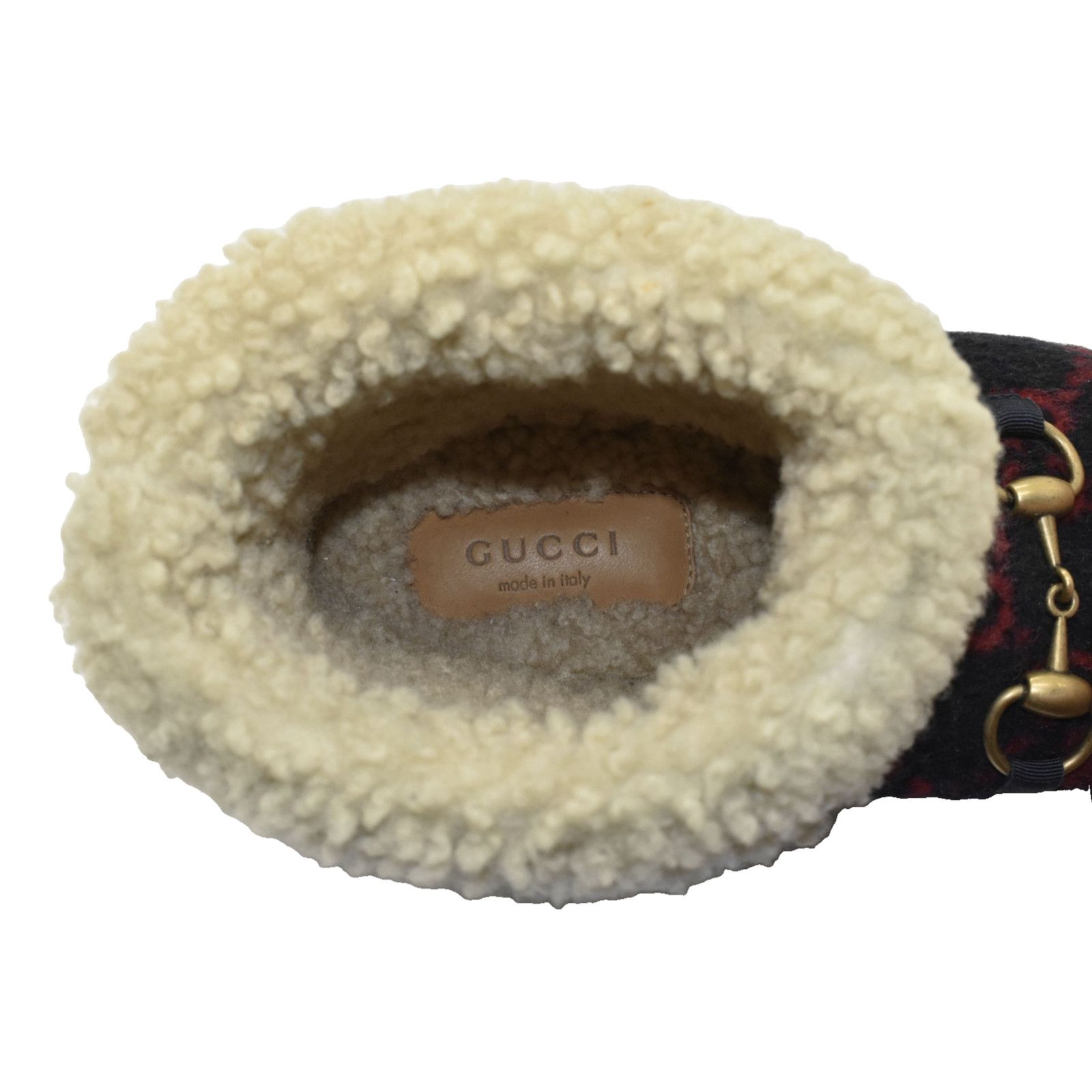 Gucci GUCCI Fria Lamb Shearling GG Pattern Ankle Boots Size 5/35 Size US 5 / IT 35 - 7 Thumbnail