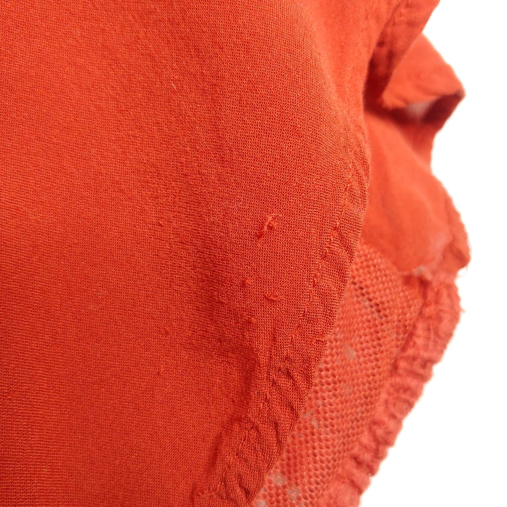 Vintage Maeve Blouse Women 6 Embroidered Button Rust Orange Half Sleeve Scoop Neck Casual Vintage No (adjust as needed to fit allowed) Size M / US 6-8 / IT 42-44 - 3 Thumbnail