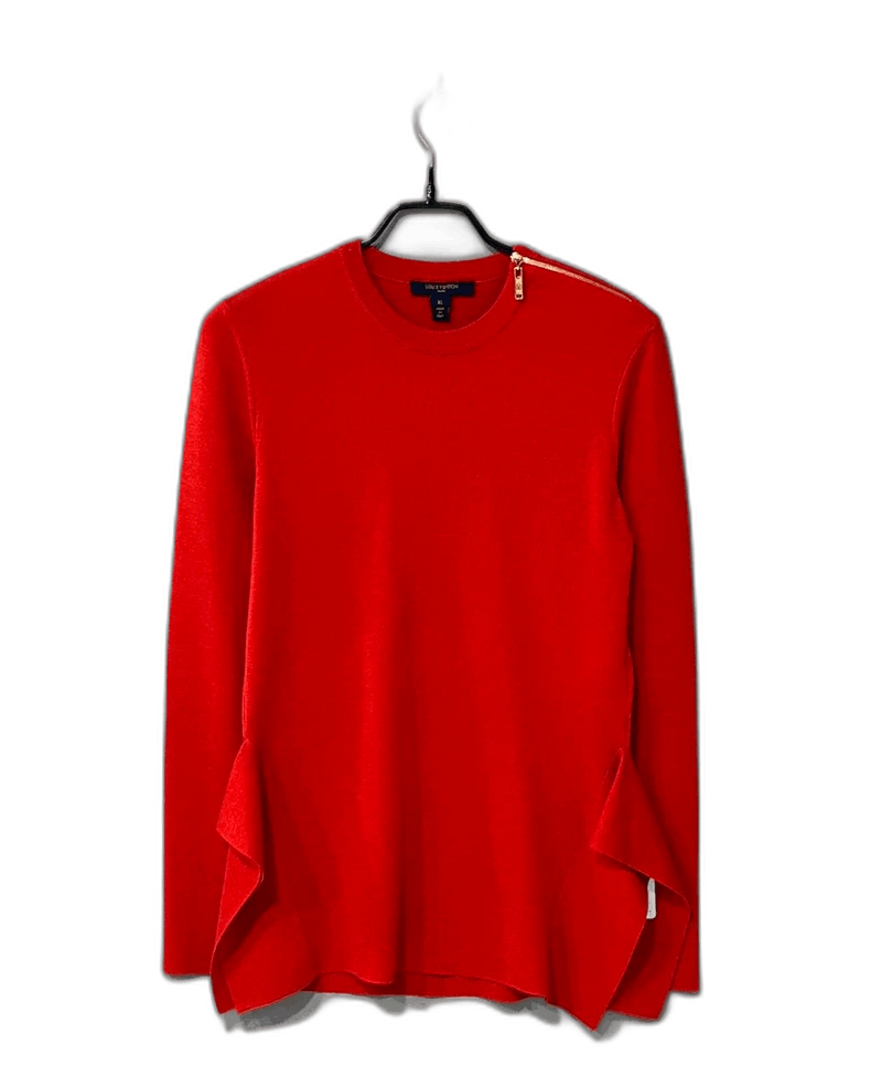 Louis Vuitton Louis Vuitton Red Cashmere Knit Sweater-yf Size US XL / EU 56 / 4 - 1 Thumbnail