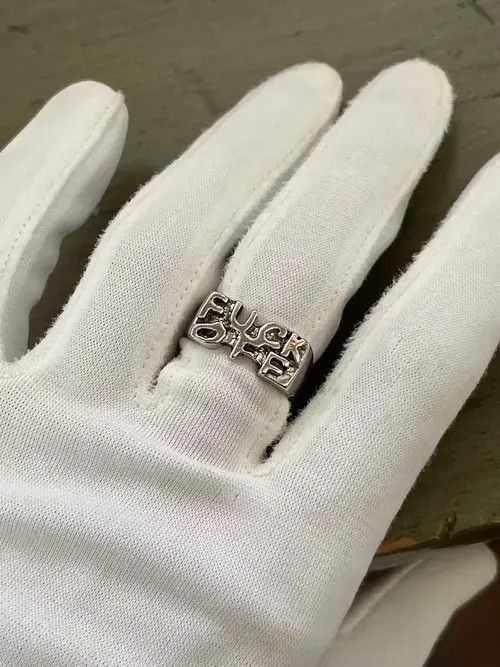 Other “Fuck You” Punk Ring Size ONE SIZE - 3 Thumbnail