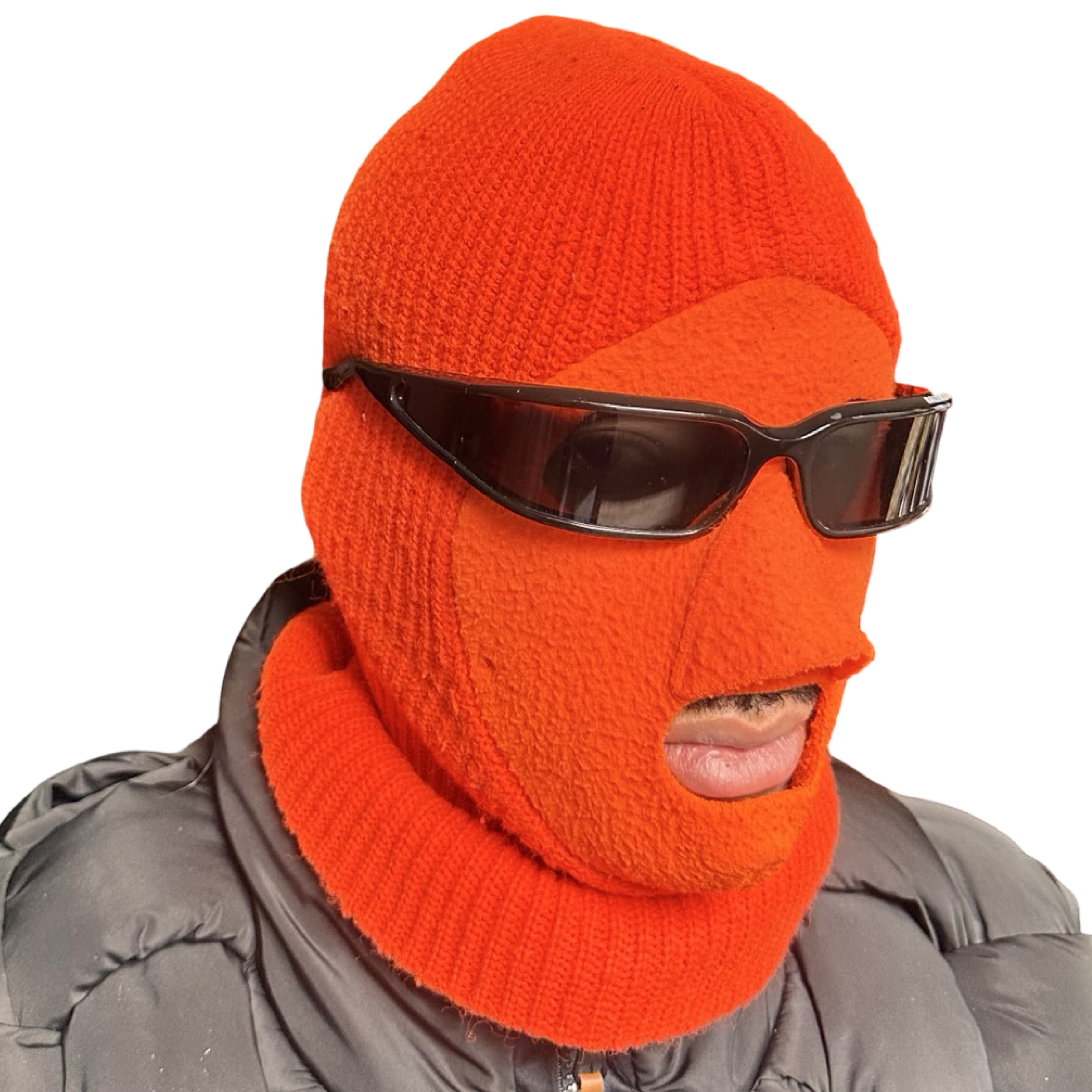 Other Vintage Orange Ski Mask Winter Balaclava Size ONE SIZE - 2 Thumbnail
