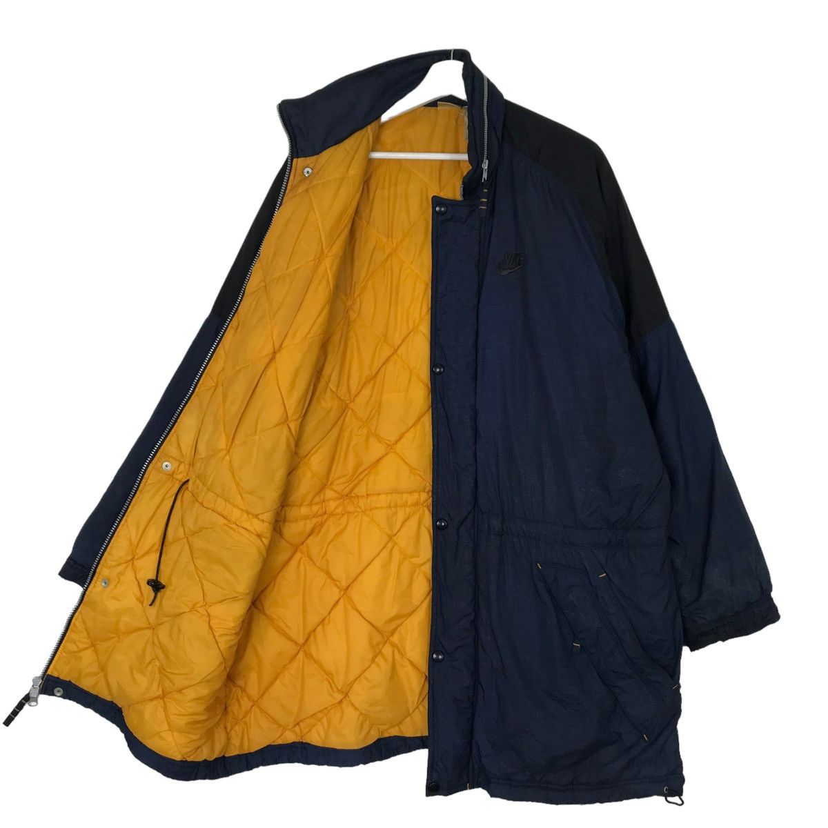Nike 💥 1990s NIKE BIG LOGO INSULATED LONG JACKET Size US M / EU 48-50 / 2 - 6 Thumbnail