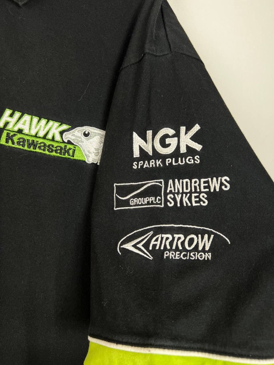 Vintage Hawk Kawasaki moto Racing vintage polo t-shirts size XL Size US XL / EU 56 / 4 - 4 Thumbnail