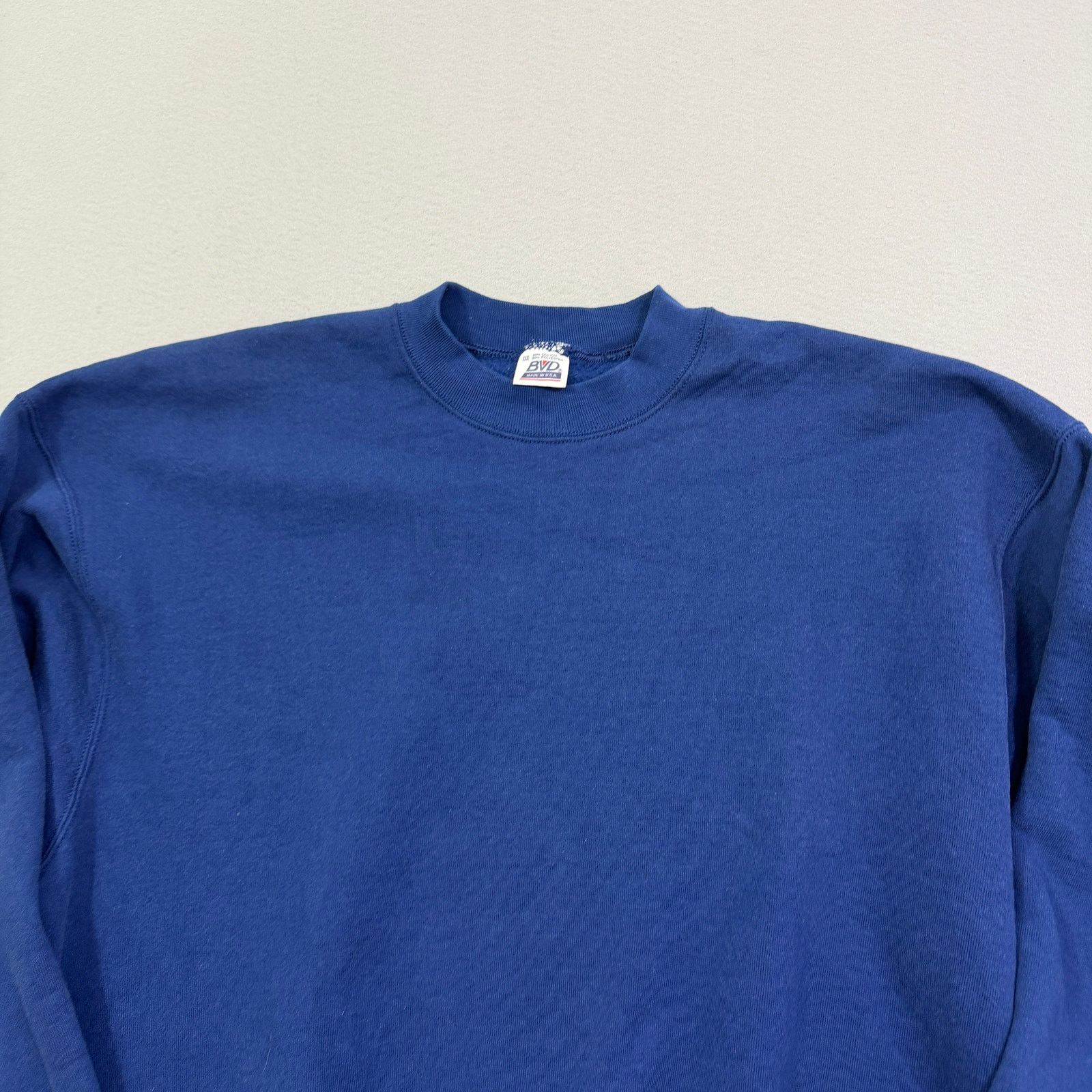 Vintage Vintage BVD Sweatshirt Men's 3XL Blue Crewneck Pullover 90s Size US XXL / EU 58 / 5 - 2 Thumbnail