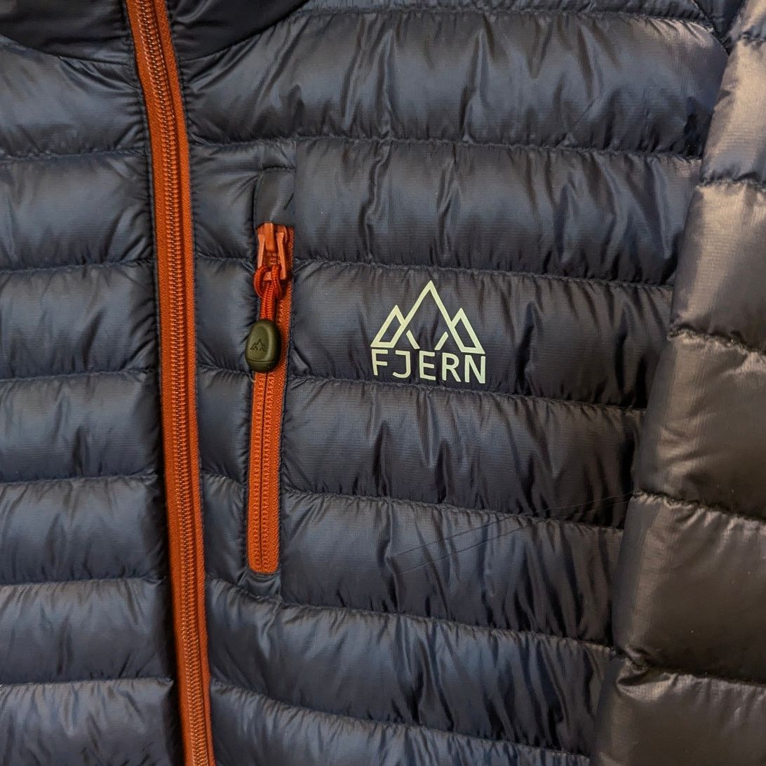 Other Fjern AKTIV Down Hooded Feather Puffer Jacket Navy Rust Size US M / EU 48-50 / 2 - 4 Thumbnail