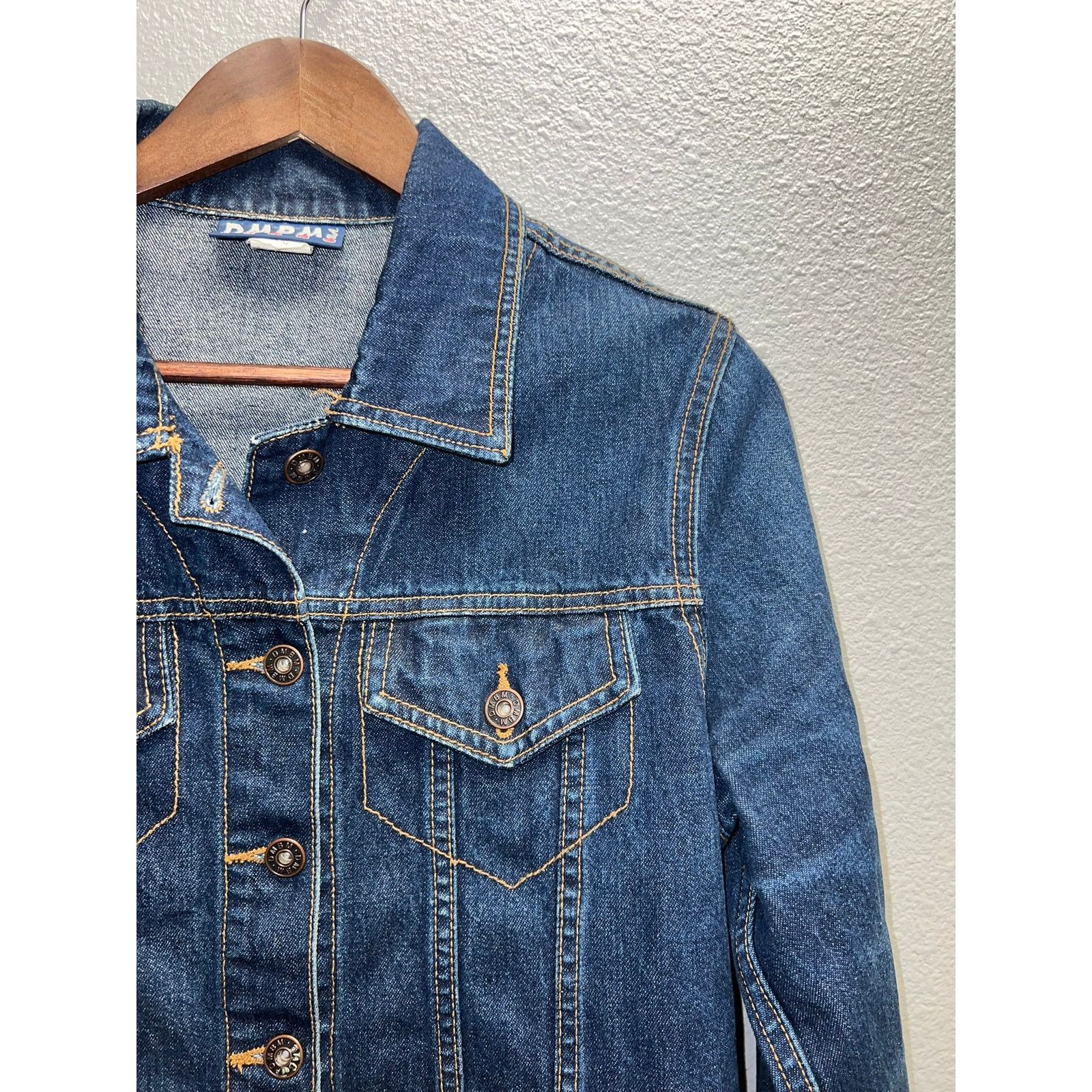 Vintage Vintage Womens Denim Jacket DMBM Jeans Blue Top Women Large Size L / US 10 / IT 46 - 3 Thumbnail