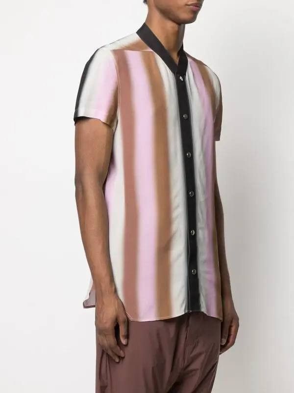 Rick Owens Rick Owens Golf Stripe-Print Shirt Size US M / EU 48-50 / 2 - 1 Thumbnail