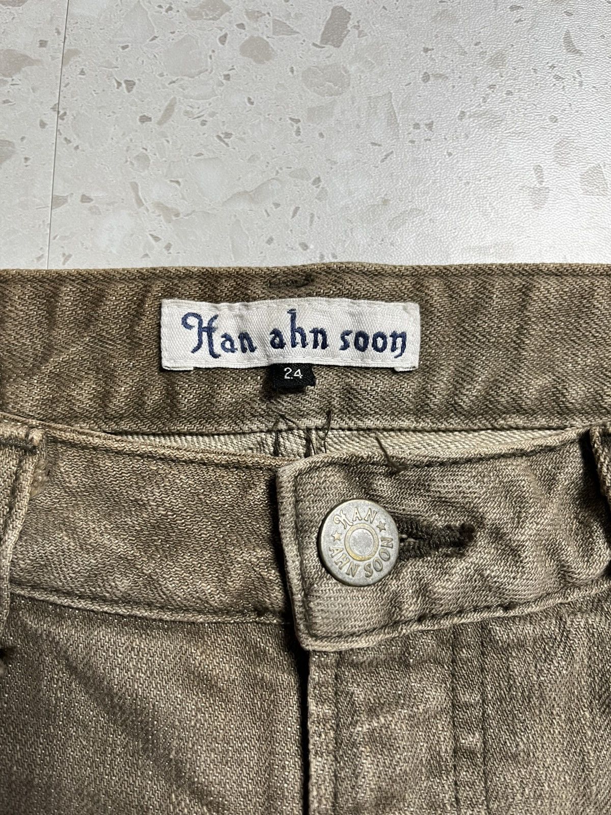 Le Grande Bleu (L.G.B.) Vintage han ahn soon flare jean distressed Size US 26 / EU 42 - 10 Thumbnail