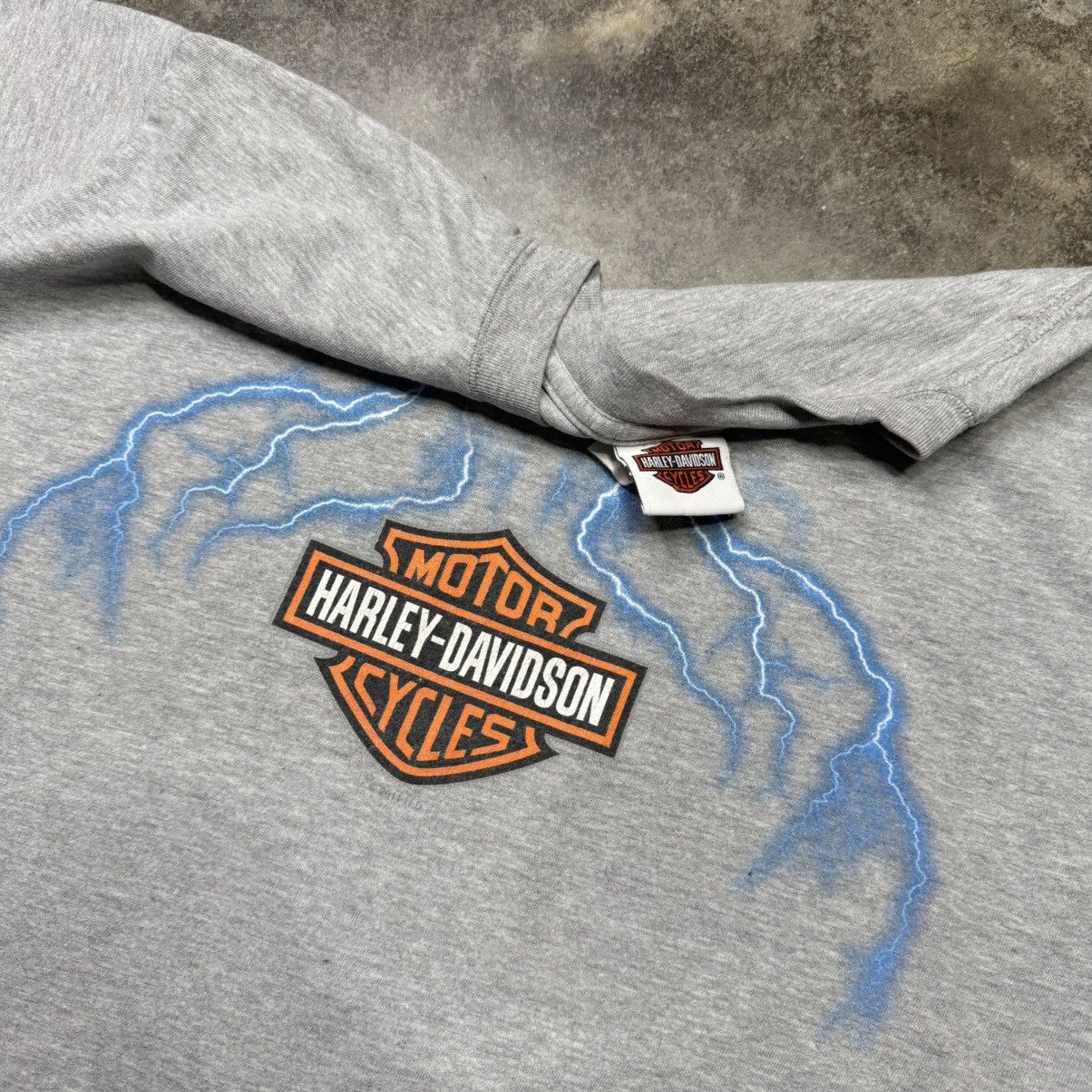 Harley Davidson vintage harley davidson lightning baggy gray tshirt Size US L / EU 52-54 / 3 - 6 Thumbnail