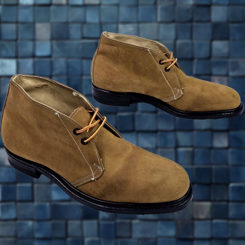 Vintage VINTAGE Hy-Test Anchor Plane Mid Top Leather Shoe Men 9.5D Brown Leather Slip On Safety Footwear Casual Mens Size US M / EU 48-50 / 2 - 1 Thumbnail