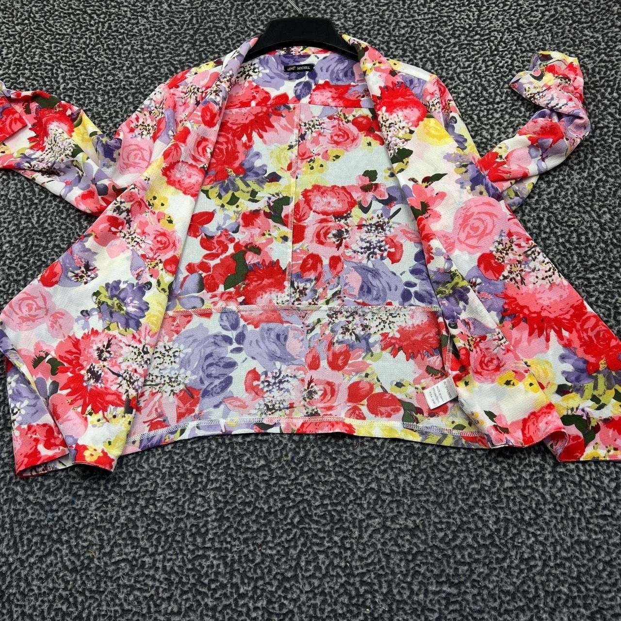 Other Michel Blazer Jacket Women Medium Floral Long Sleeve M Size M / US 6-8 / IT 42-44 - 3 Thumbnail