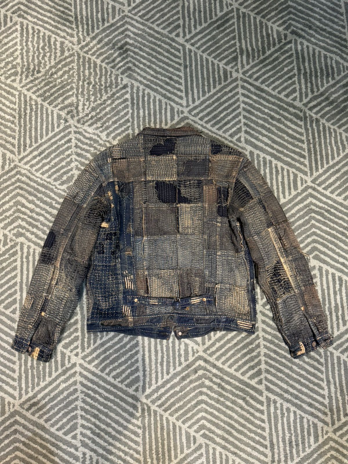 Kapital × Kapital Kountry Kapital Kountry Boro 1st Jacket denim wool lining 1 version Size US XL / EU 56 / 4 - 5 Thumbnail
