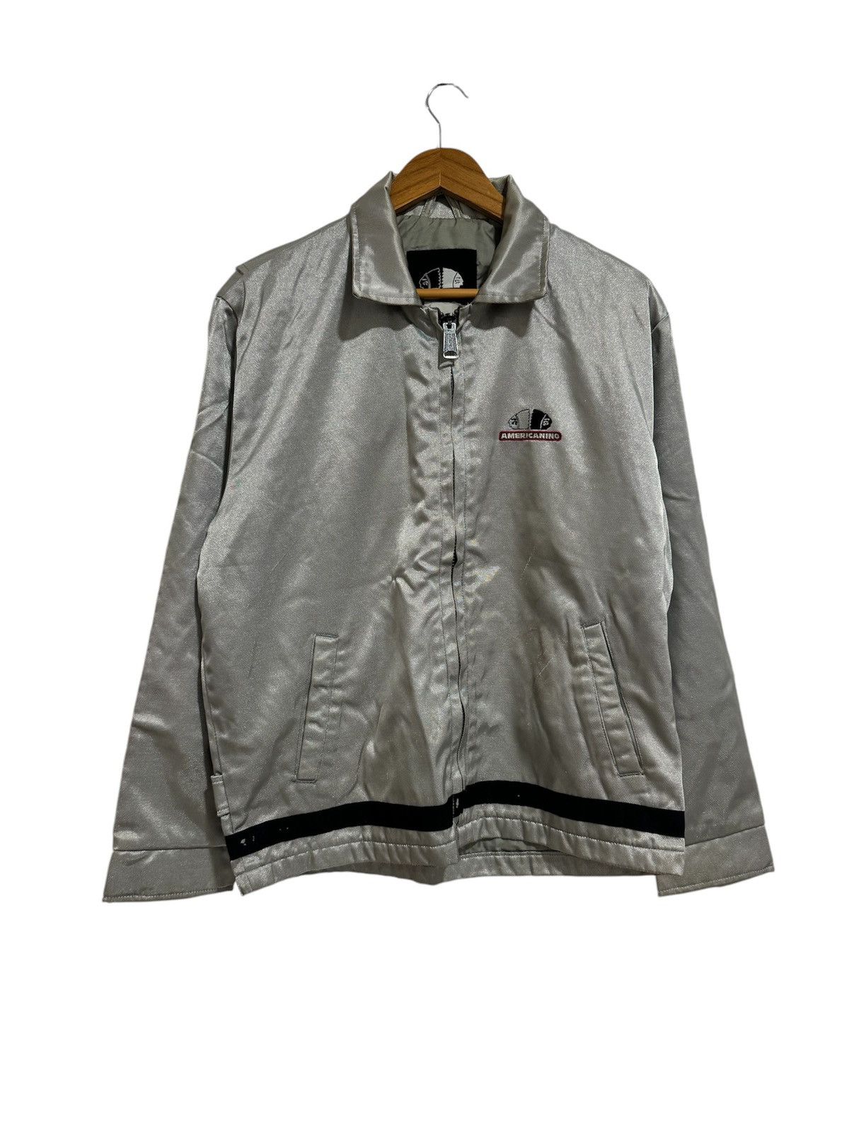 Edwin × Vintage Vintage Americanino by Edwin Silver Jacket Size US L / EU 52-54 / 3 - 1 Thumbnail